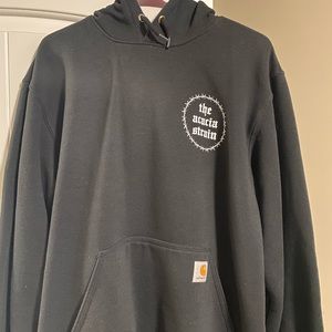 The acacia strain crescent men carhartt hoodie medium loose fit